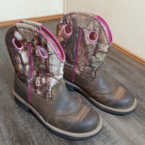 Ariat Womens Fatbaby 10006854 Brown Leather Cowboy Western Boots  Sz. 6.5